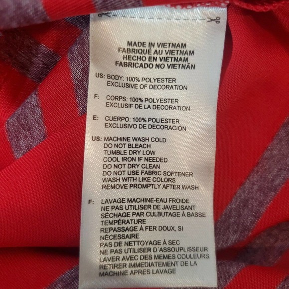 Adidas Men's 2XL Red Polo Shirt Striped 1/4 Button Polyester Golf - Picture 5 of 9